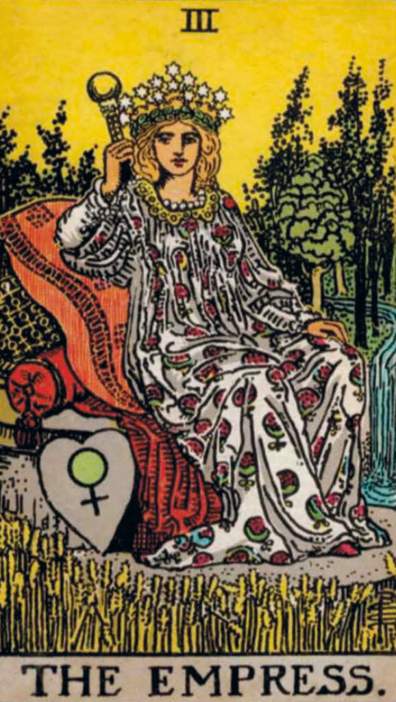 Carta del tarot en sesión profesional online
